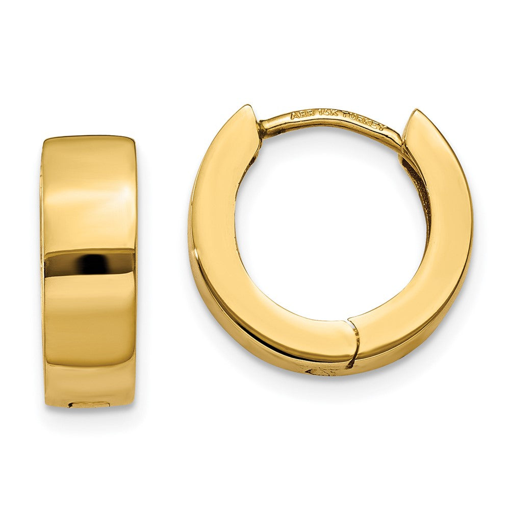 10K Yellow Gold 10K Hinged Hoop Earrings