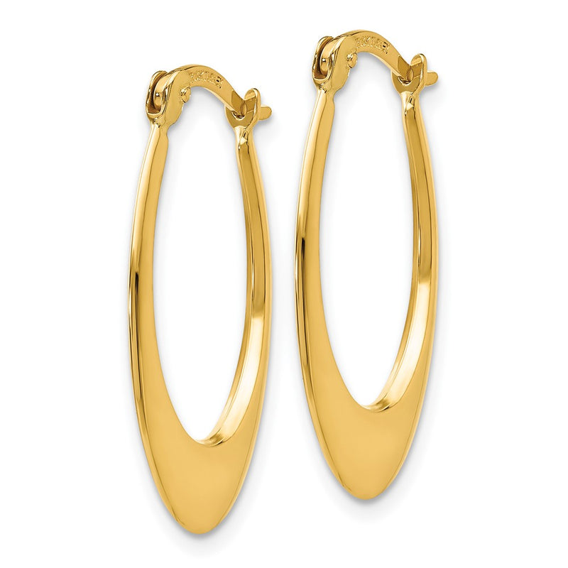 10K Yellow Gold 10K Polished Hoop Earrings