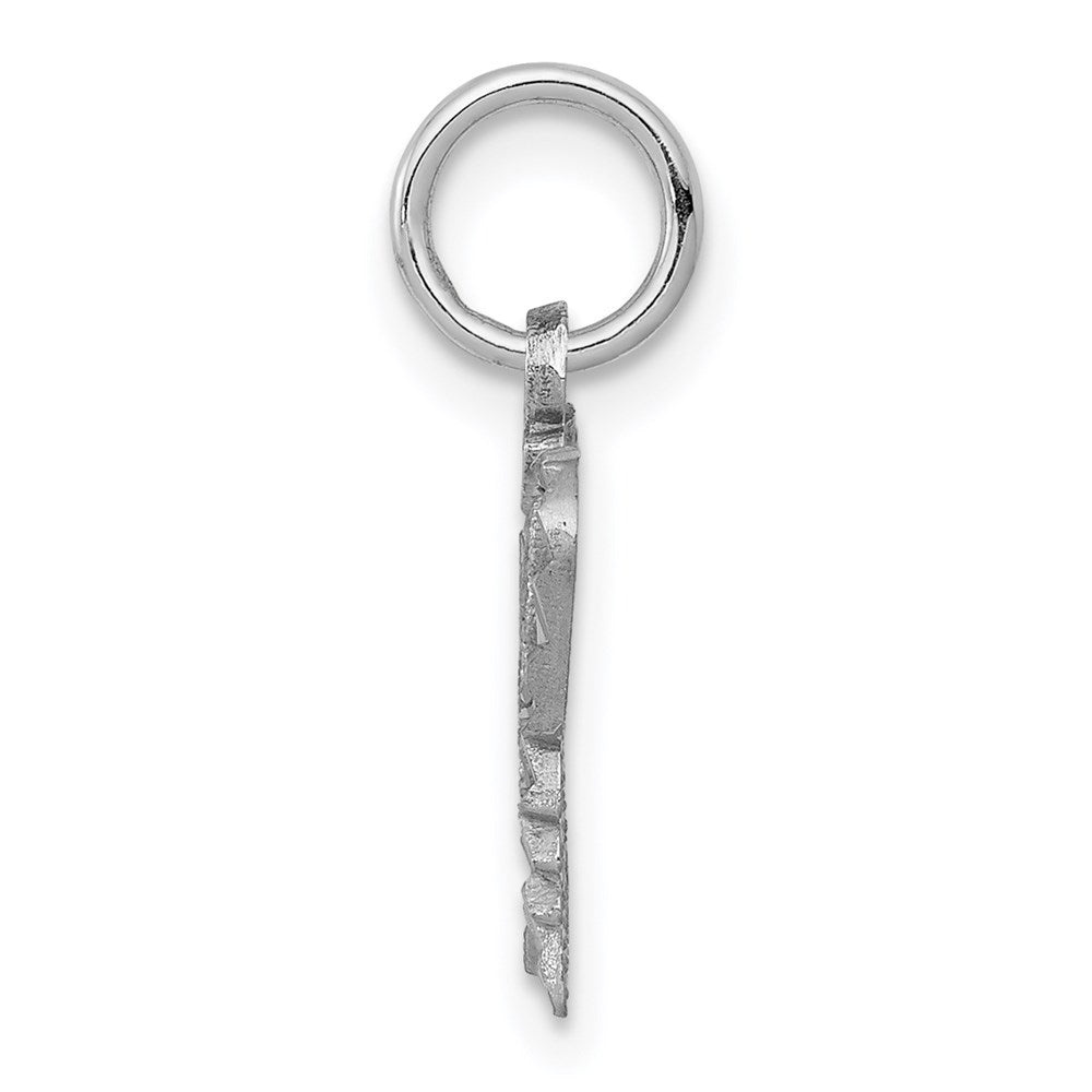 10K White Gold Butterfly Charm