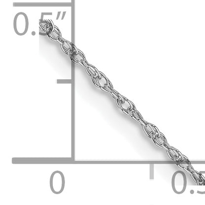 14 Inch 10K Wg .8mm Lite-Baby Rope Chain