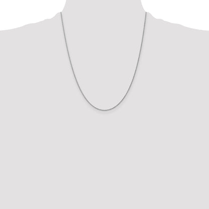 10K White Gold Wg .8mm Lite-Baby Rope Chain