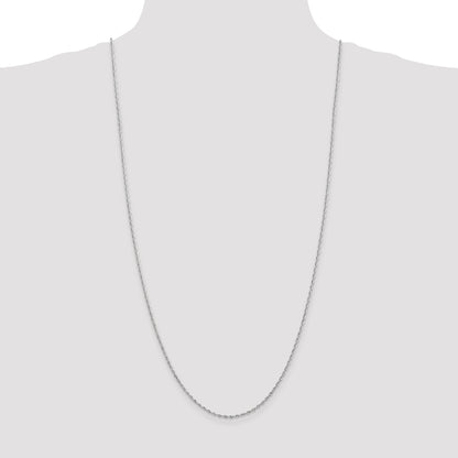 10K White Gold 1.85mm D/C Quadruple Rope Chain
