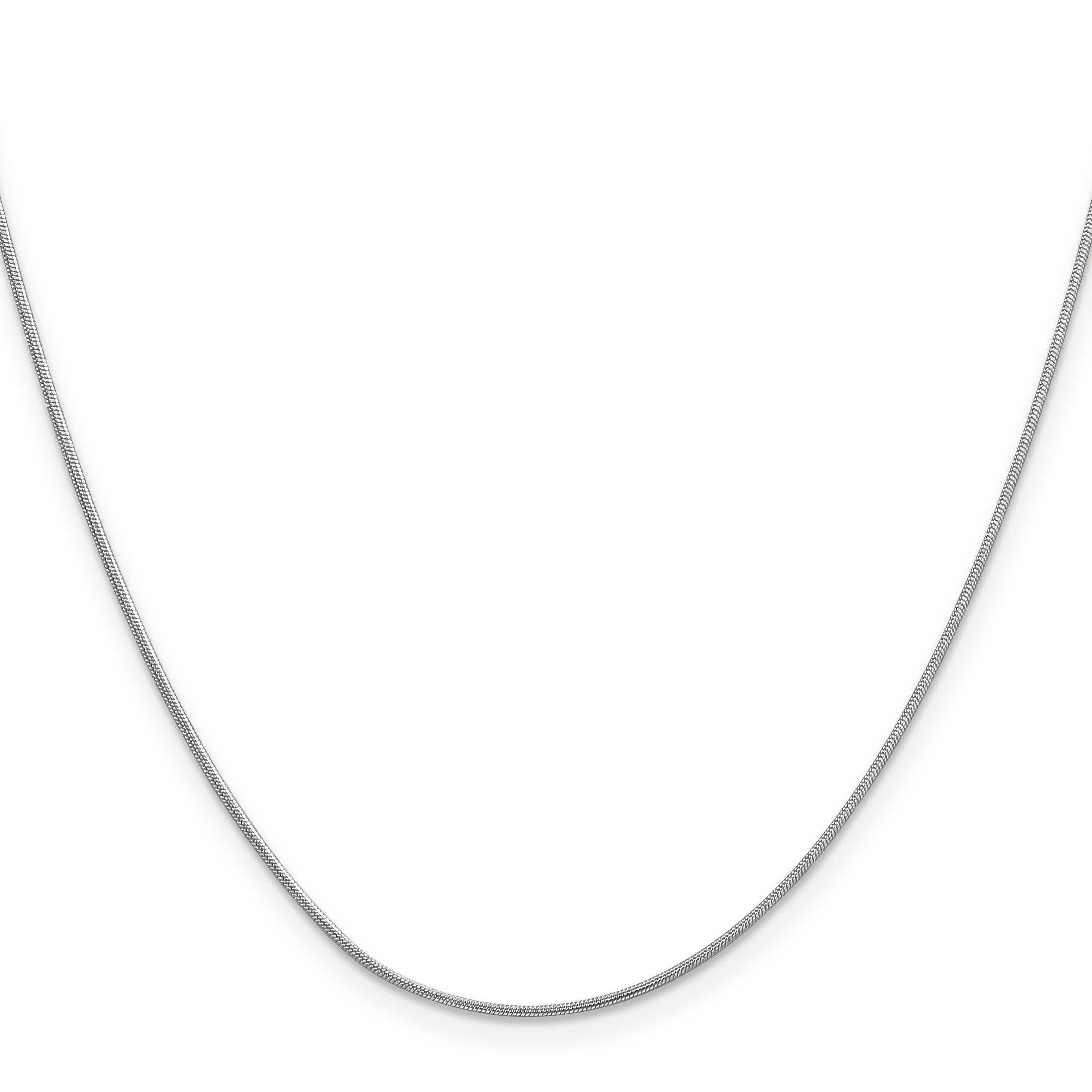 20 Inch 10K Wg .9mm Round Snake Chain