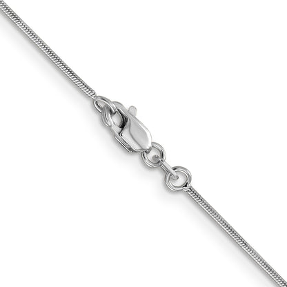 20 Inch 10K Wg .9mm Round Snake Chain