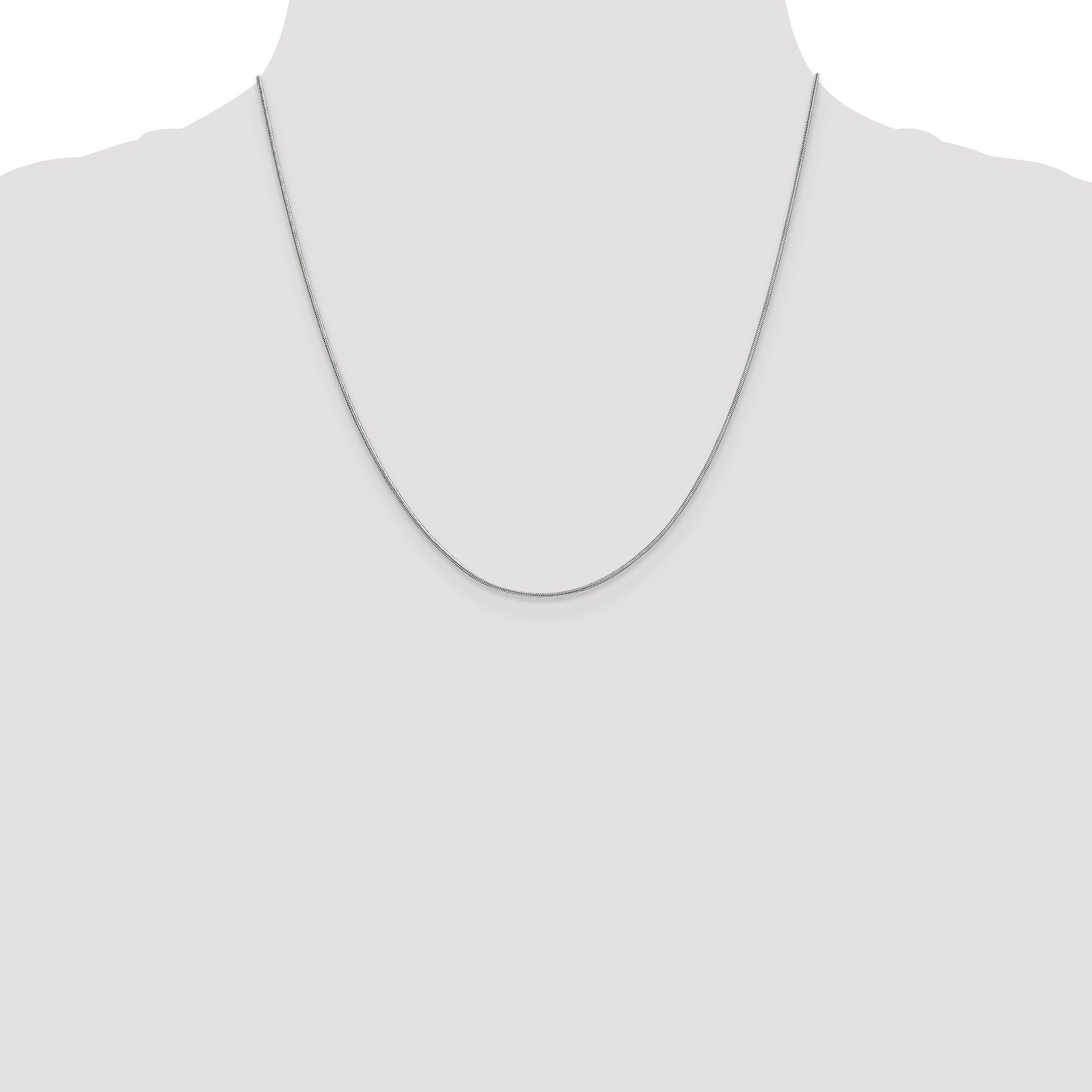 20 Inch 10K Wg .9mm Round Snake Chain