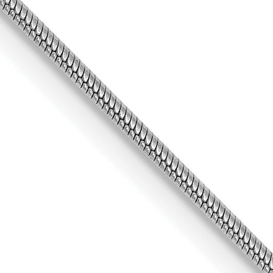 20 Inch 10K Wg .9mm Round Snake Chain