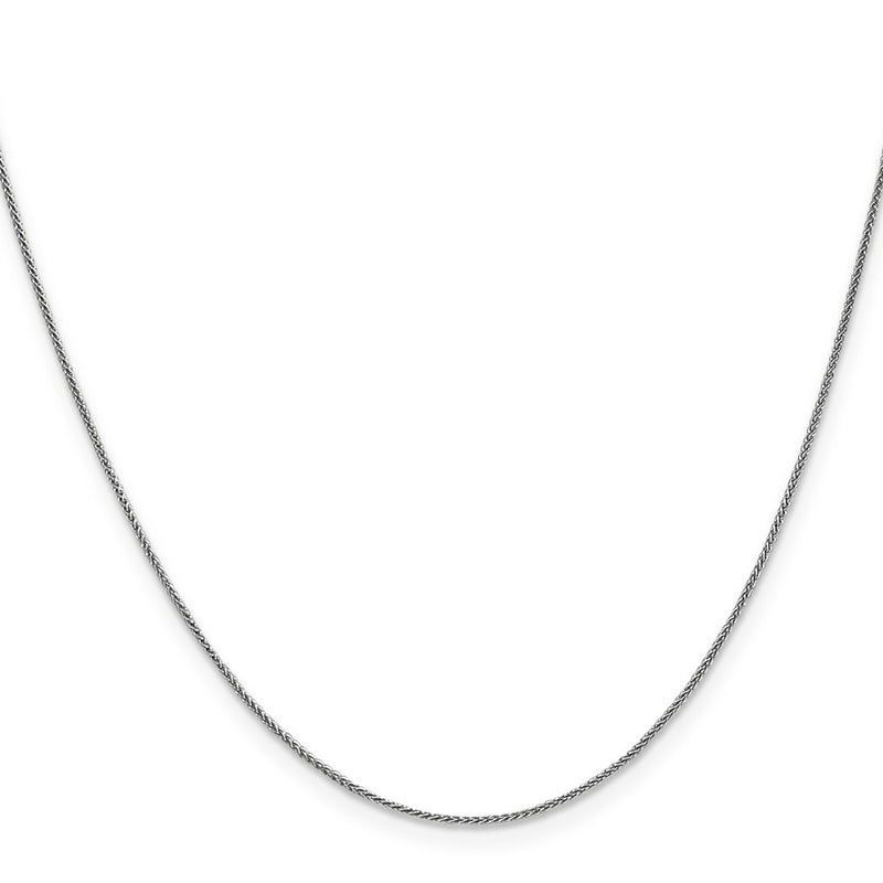 10K White Gold Wg .85mm Spiga Chain Necklace