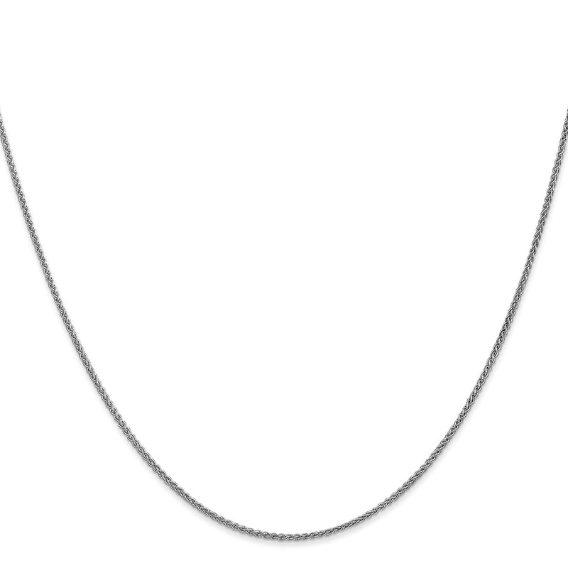 10K White Gold Wg 1.25mm Spiga Chain Necklace