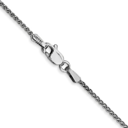 10K White Gold Wg 1.25mm Spiga Chain Necklace
