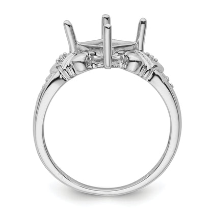 10K White Gold Ladies Ring Mounting