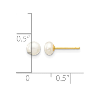 10k-yellow-gold-4-5mm-white-button-freshwater-cultured-pearl-stud-post-earrings-10x40bw