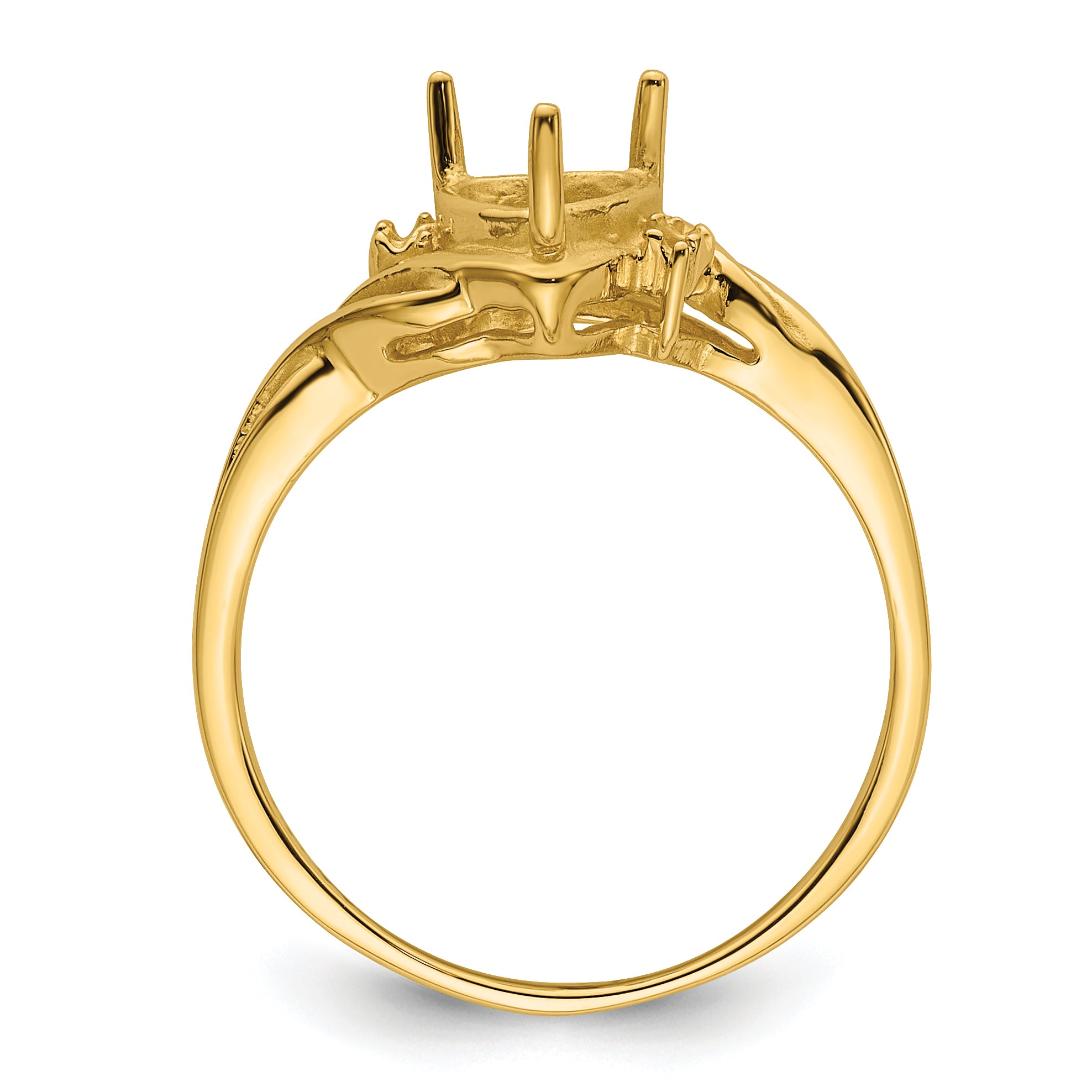 10K Yellow Gold Ladies Ring Mounting