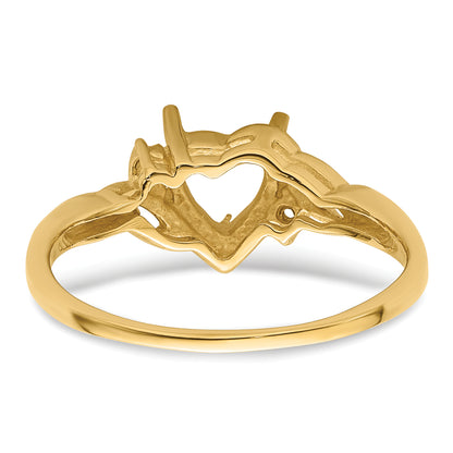 10K Yellow Gold Ladies Ring Mounting