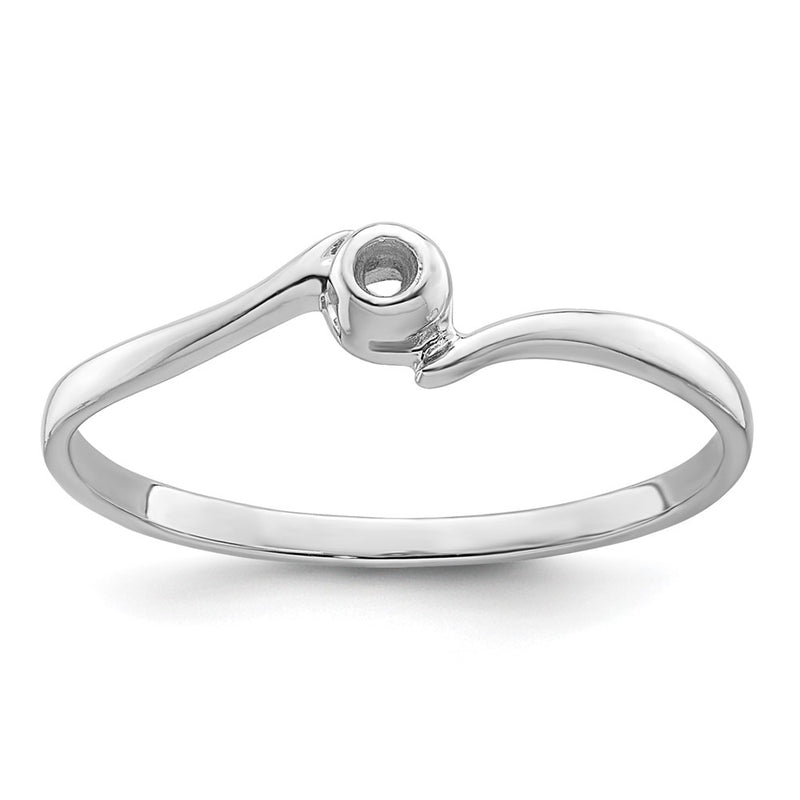10K White Gold .03Ct.Ring Mounting