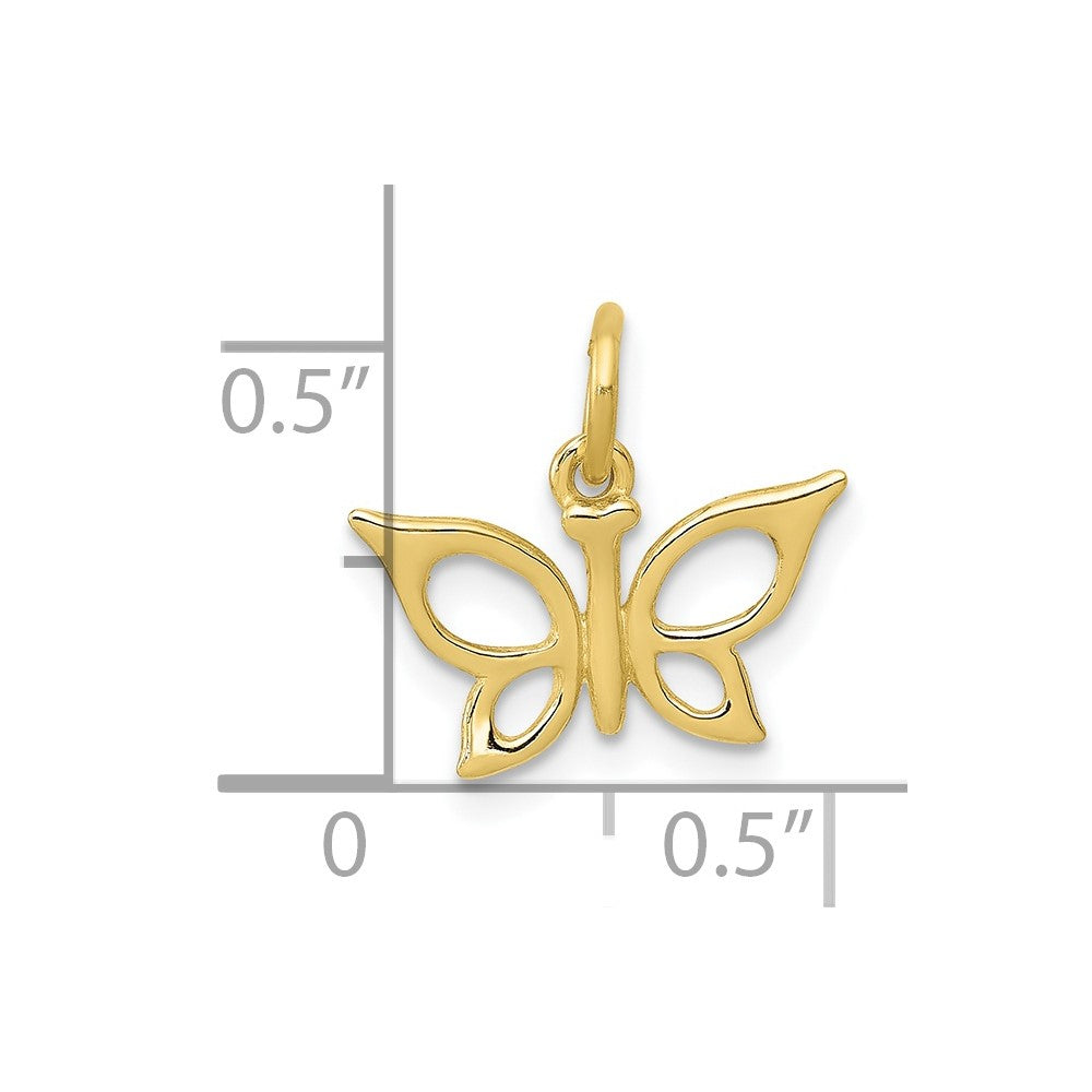 10K Yellow Gold Butterfly Charm