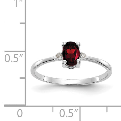 10K White Gold Birthstone Ring Mounting