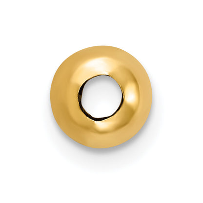10K Yellow Gold Set Of 4, 4mm Spacer Beads