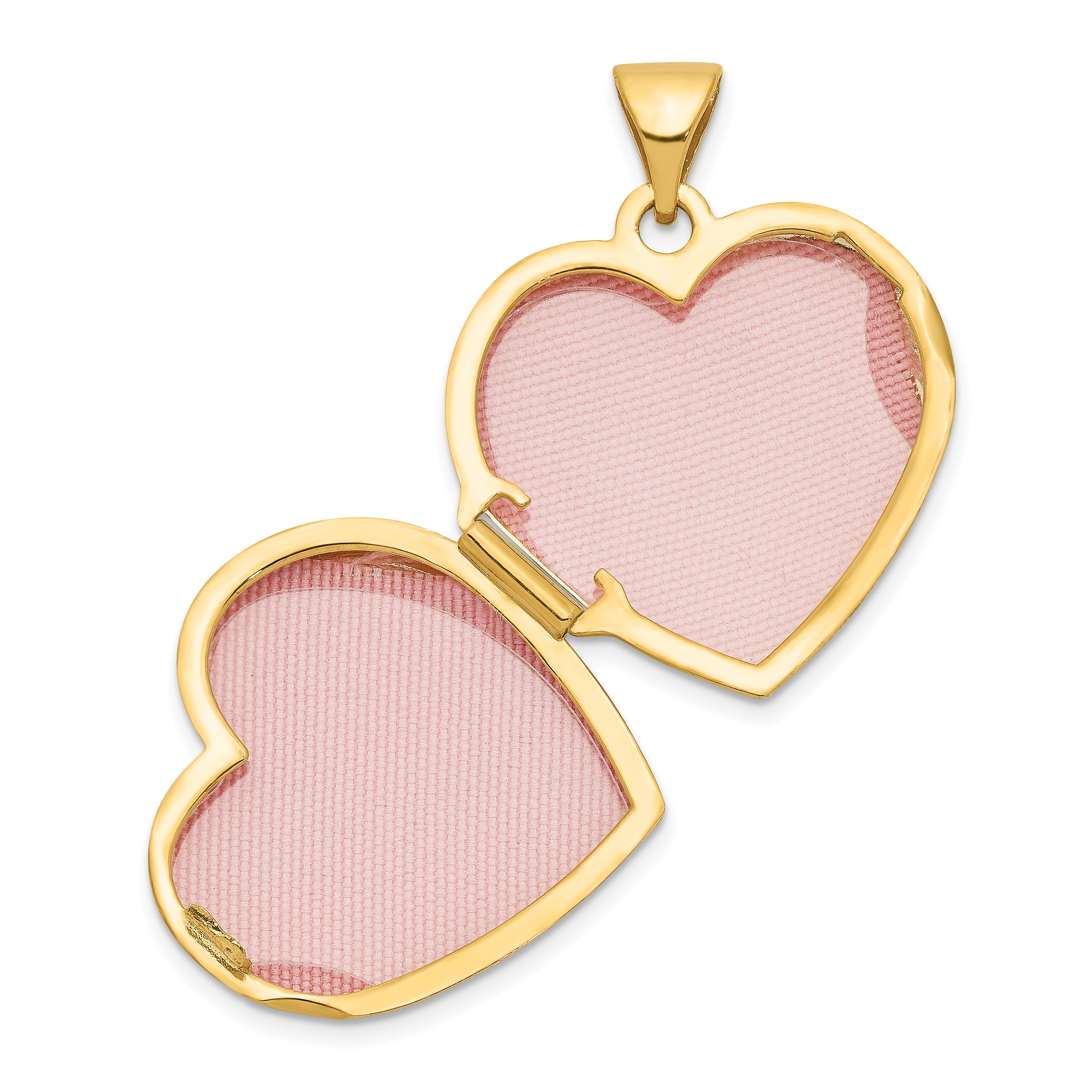 10K Yellow Gold Double Heart Locket