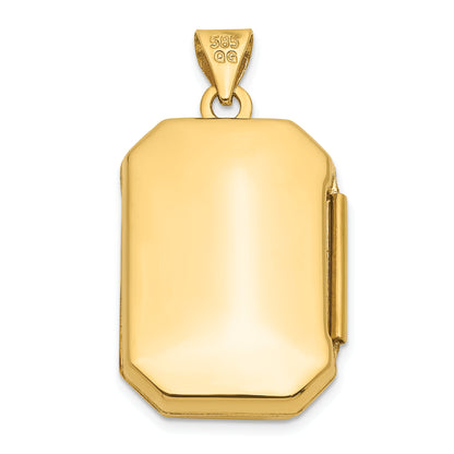 10K Yellow Gold Fancy Rectangle Locket
