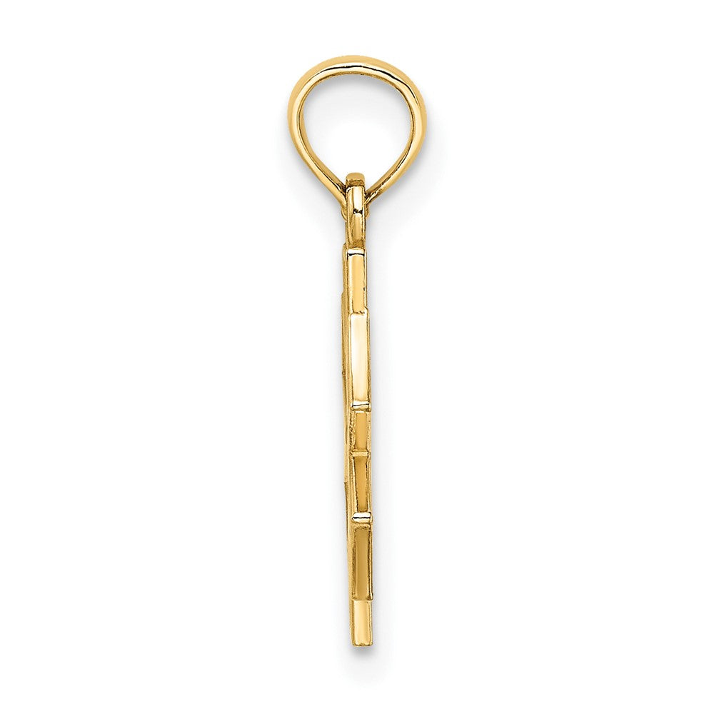 10K Yellow Gold 10K Medical Jewelry Symbol Pendant