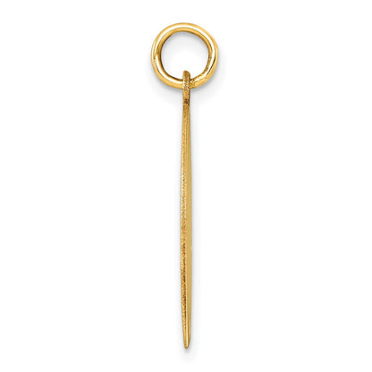 10K Yellow Gold 10K Plain .018 Gauge Circular Engravable Disc Charm