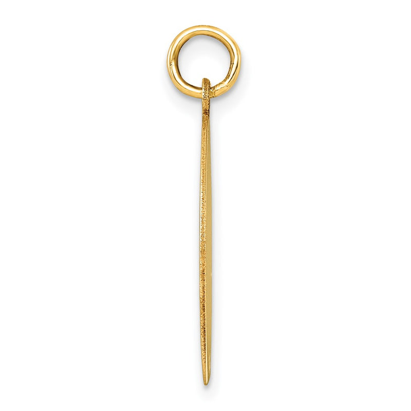 10K Yellow Gold 10K Plain .018 Gauge Circular Engravable Disc Charm