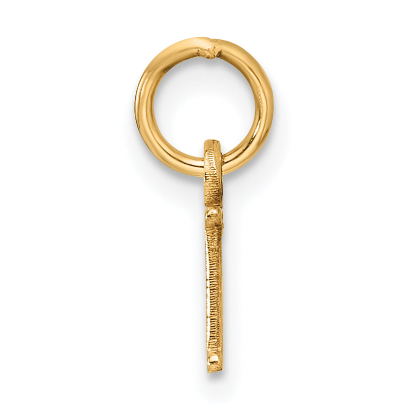 10K Yellow Gold 10Ky Cutout Letter H Initial Charm