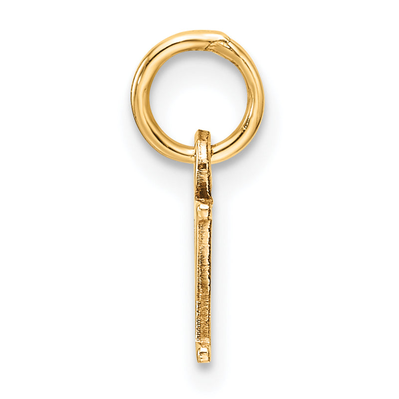 10K Yellow Gold 10Ky Cutout Letter Y Initial Charm