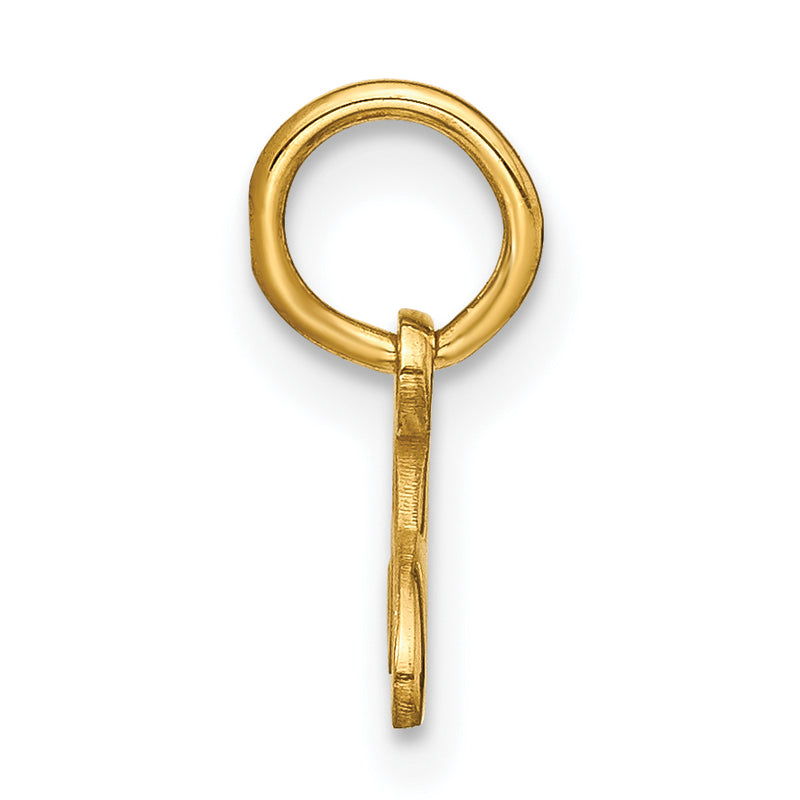 10K Yellow Gold 10Ky Upper Case Letter A Initial Charm