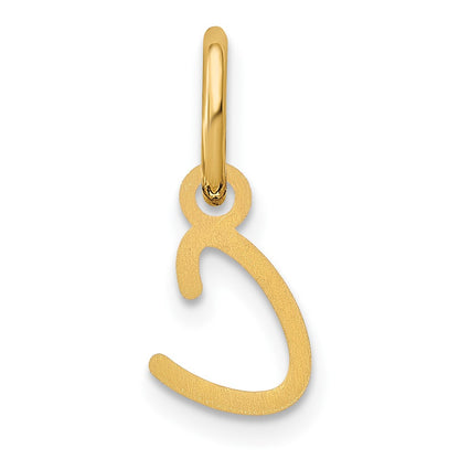 10K Yellow Gold 10Ky Upper Case Letter C Initial Charm