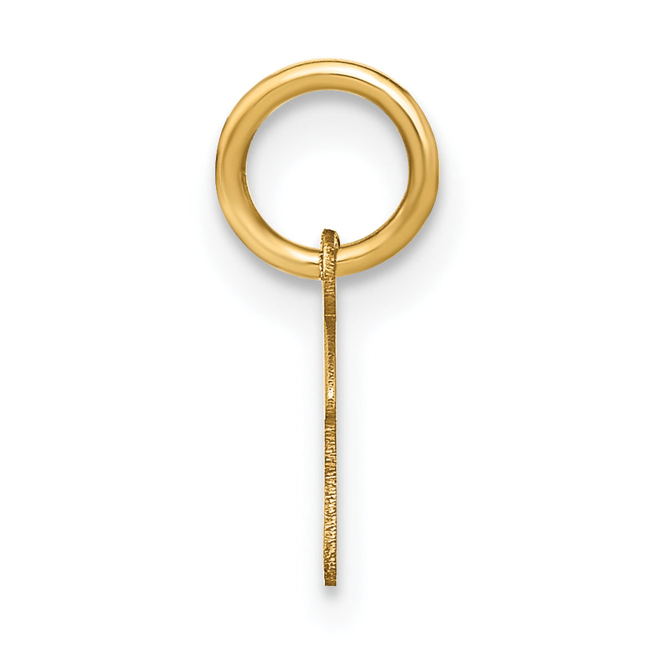 10K Yellow Gold 10Ky Upper Case Letter F Initial Charm
