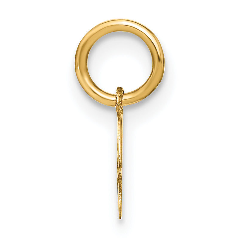 10K Yellow Gold 10Ky Upper Case Letter H Initial Charm