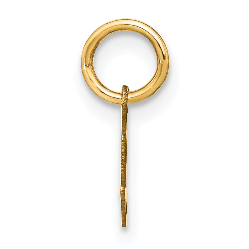 10K Yellow Gold 10Ky Upper Case Letter J Initial Charm