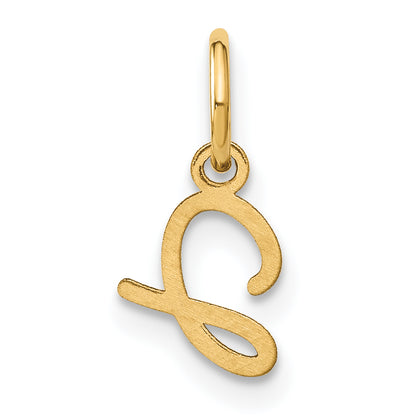 10K Yellow Gold 10Ky Upper Case Letter J Initial Charm