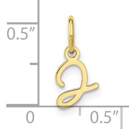 10K Yellow Gold 10Ky Upper Case Letter J Initial Charm