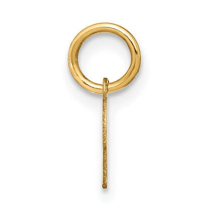 10K Yellow Gold 10Ky Upper Case Letter K Initial Charm