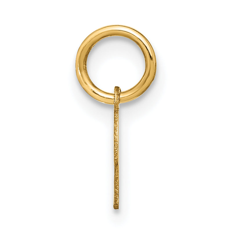 10K Yellow Gold 10Ky Upper Case Letter K Initial Charm