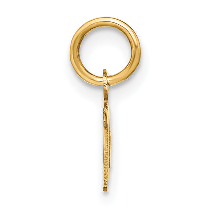 10K Yellow Gold 10Ky Upper Case Letter M Initial Charm
