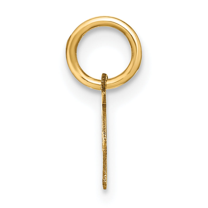 10K Yellow Gold 10Ky Upper Case Letter P Initial Charm