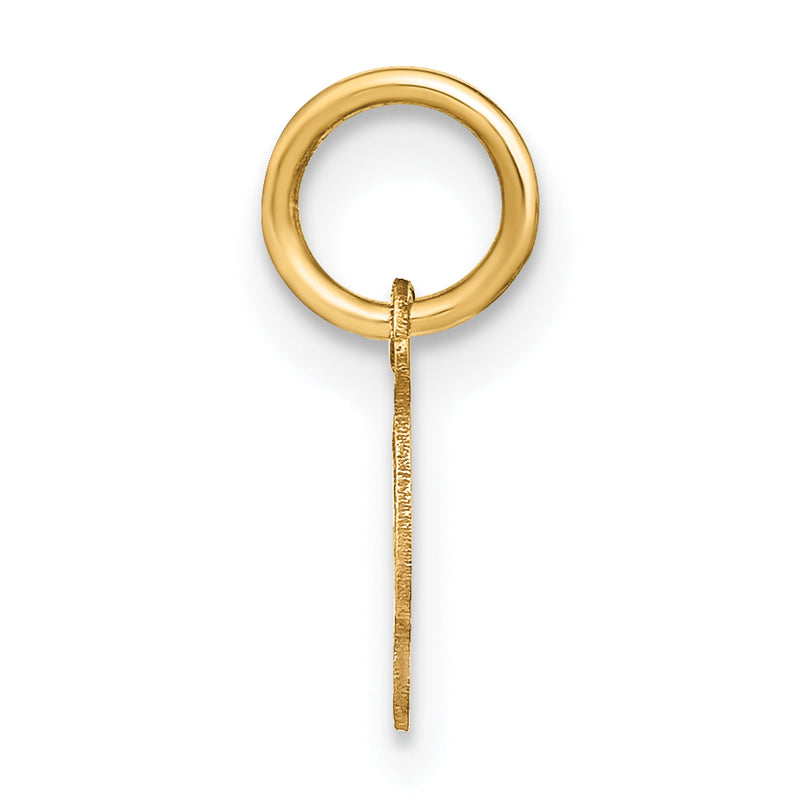 10K Yellow Gold 10Ky Upper Case Letter S Initial Charm