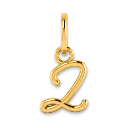 10K Yellow Gold 10Ky Upper Case Letter Z Initial Charm