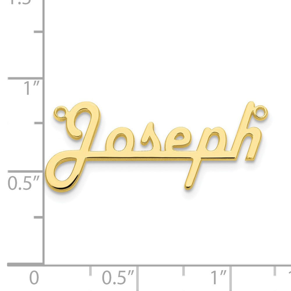 10k Yellow Gold 10k Yellow Gold Underlined Name Plate