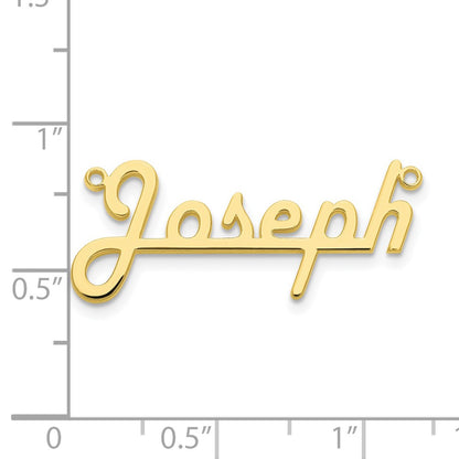 10k Yellow Gold 10k Yellow Gold Underlined Name Plate