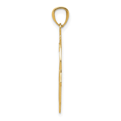 10K Yellow Gold Hand Of God Pendant