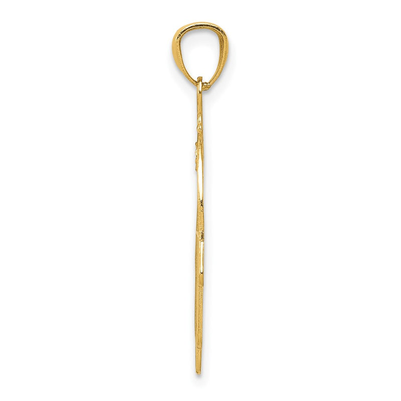 10K Yellow Gold Hand Of God Pendant