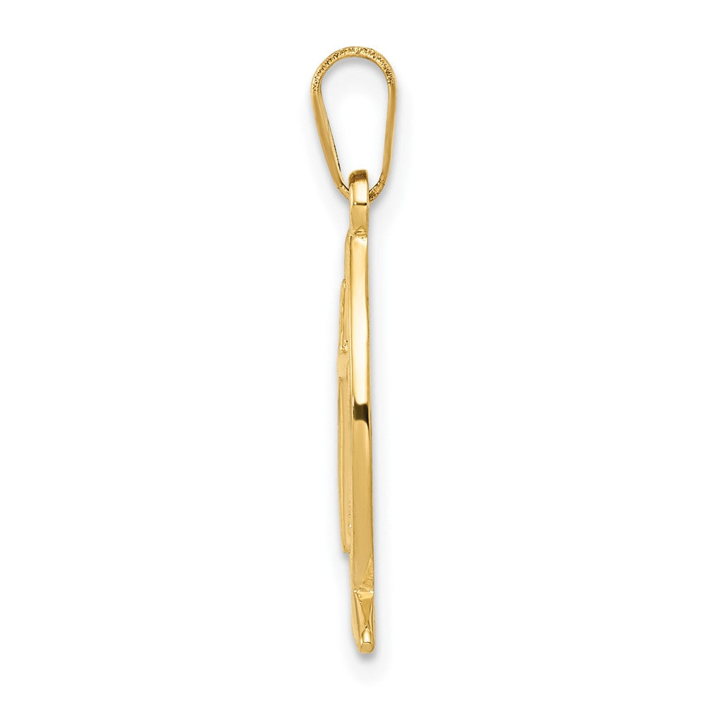10K Yellow Gold Ichthus Fish Pendant