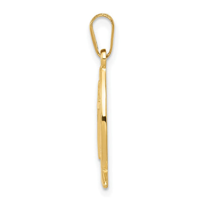 10K Yellow Gold Ichthus Fish Pendant