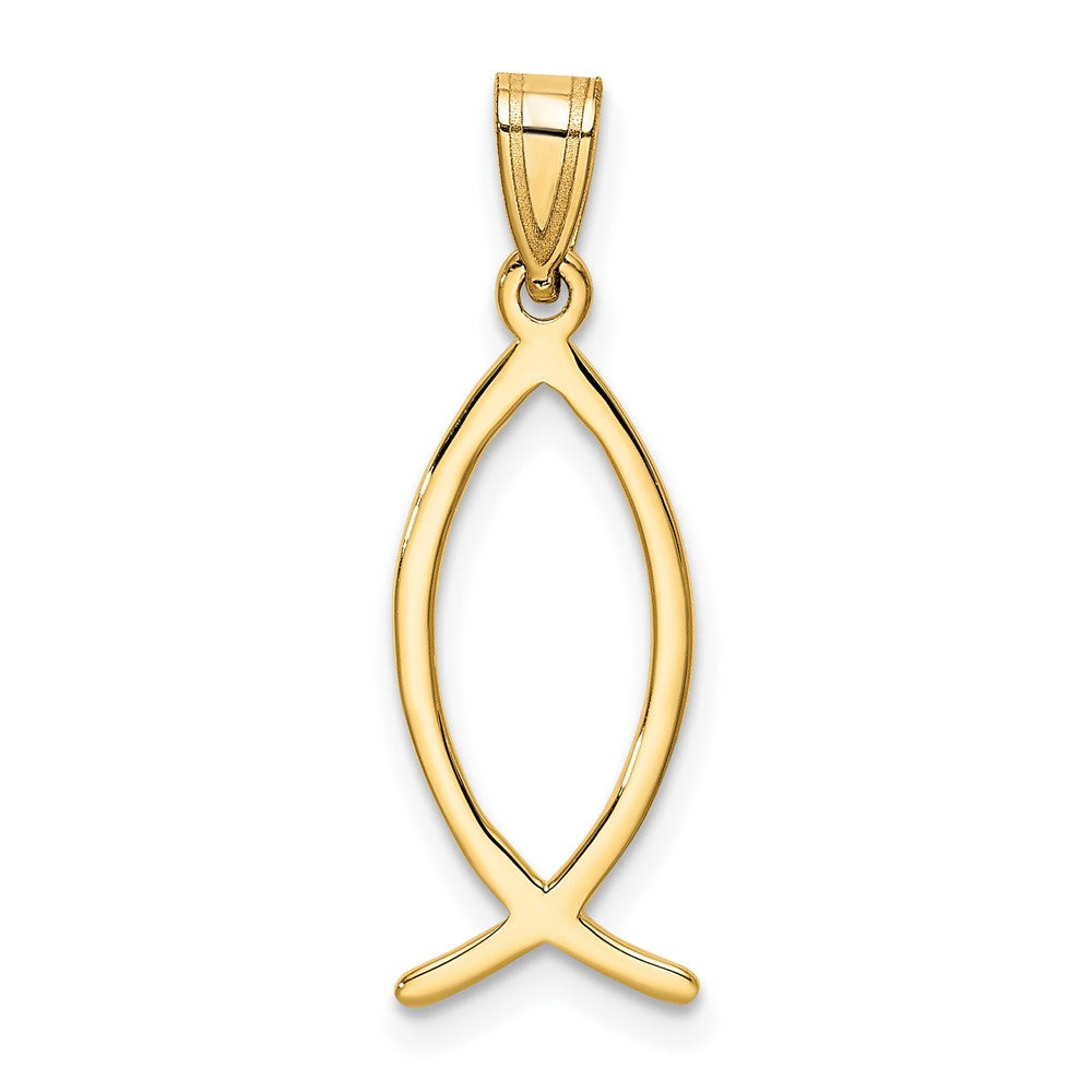 10K Yellow Gold Ichthus Fish Charm