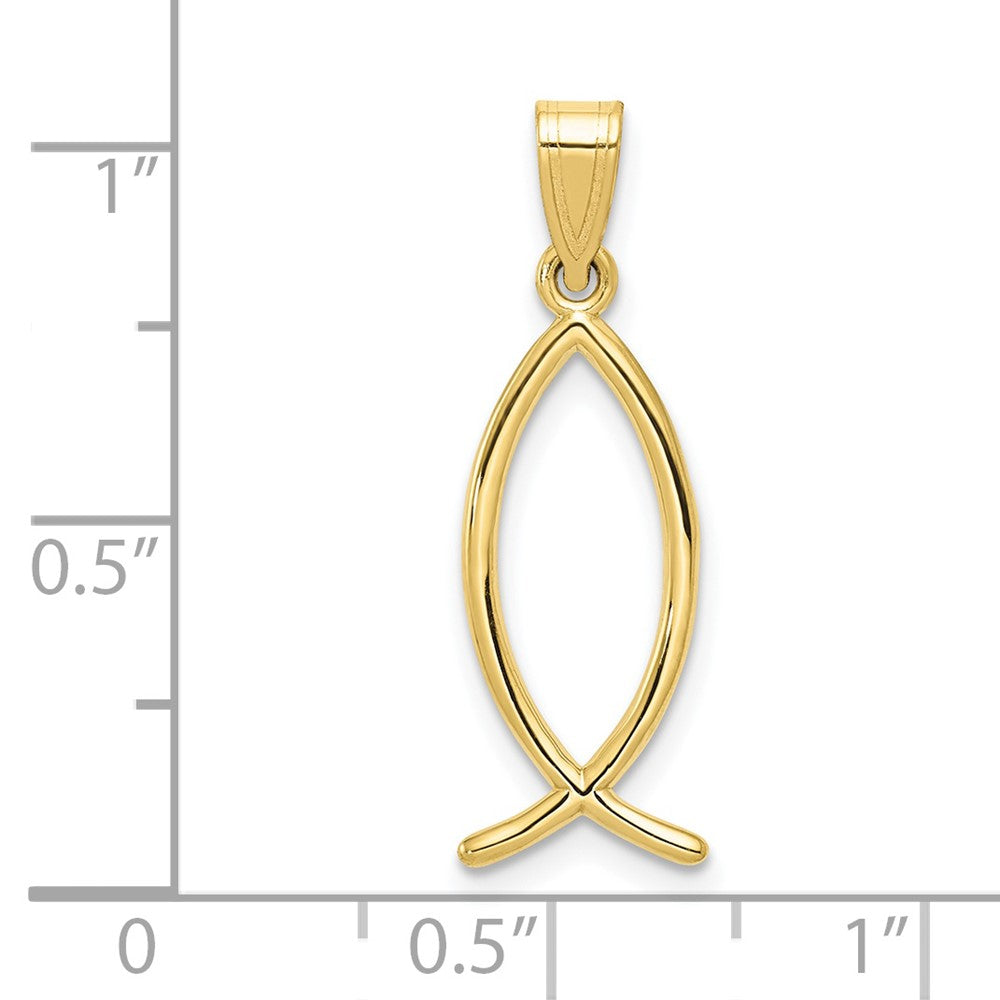 10K Yellow Gold Ichthus Fish Charm