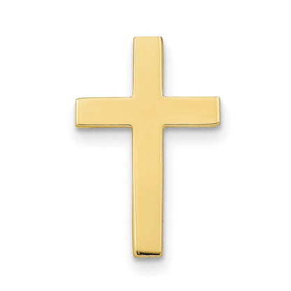 10K Yellow Gold Polished Cross With 14K Tie Tac Post
